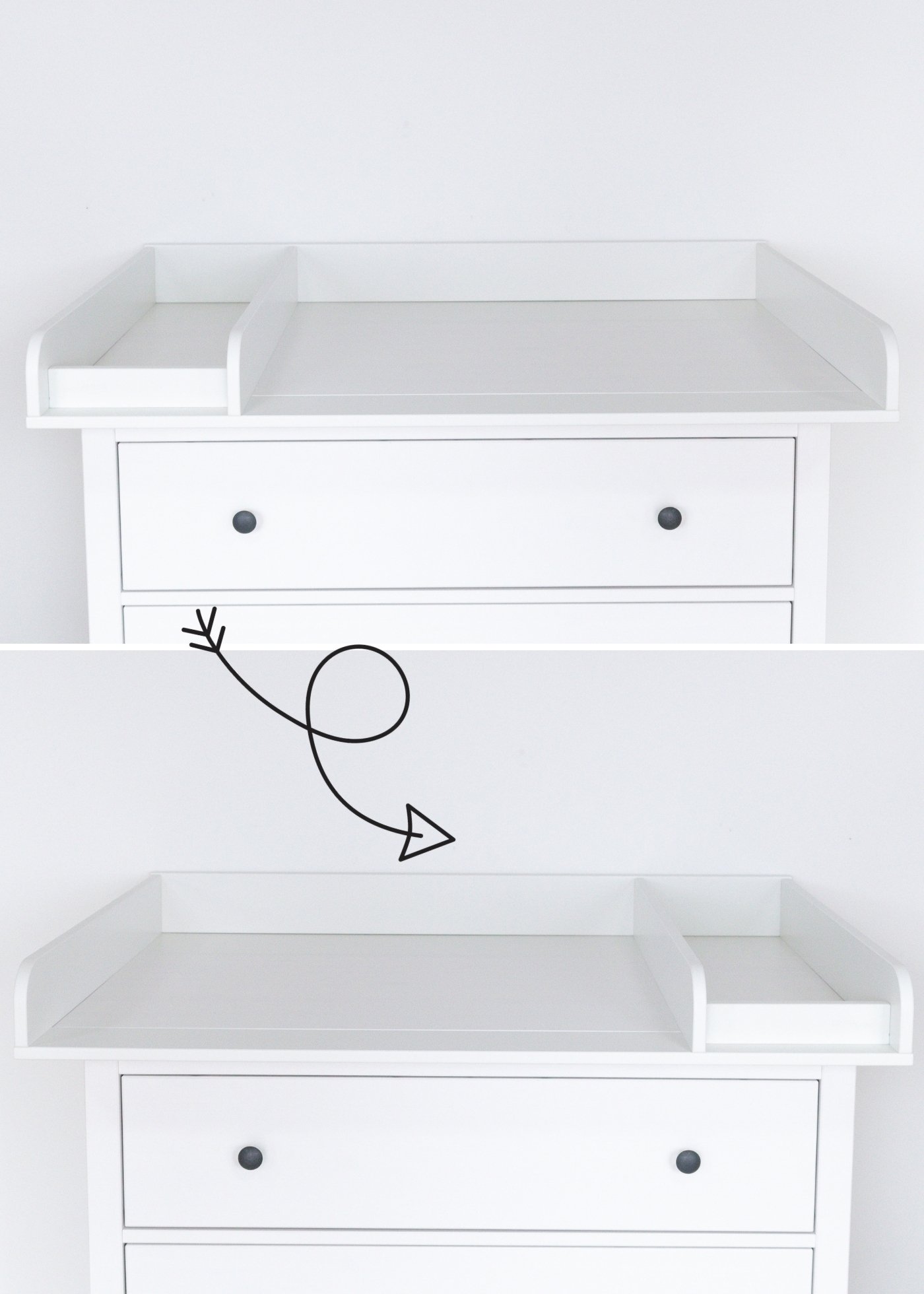 Set pour IKEA HEMNES comme table à langer en eucalyptus (6 produits)